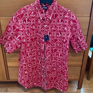 Chaps mens casual nautical shirt